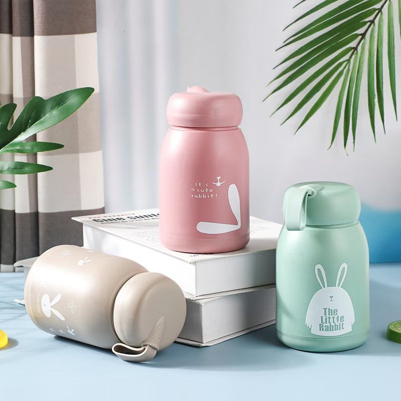 Cute Cartoon Design Water Bottle, Kids Drinking Thermos, Portable School Water Mug, School Kids Water Thermos Cute Cartoon Design Water Bottle, Kids Drinking Thermos, Portable School Water Mug, School Kids Water Thermos